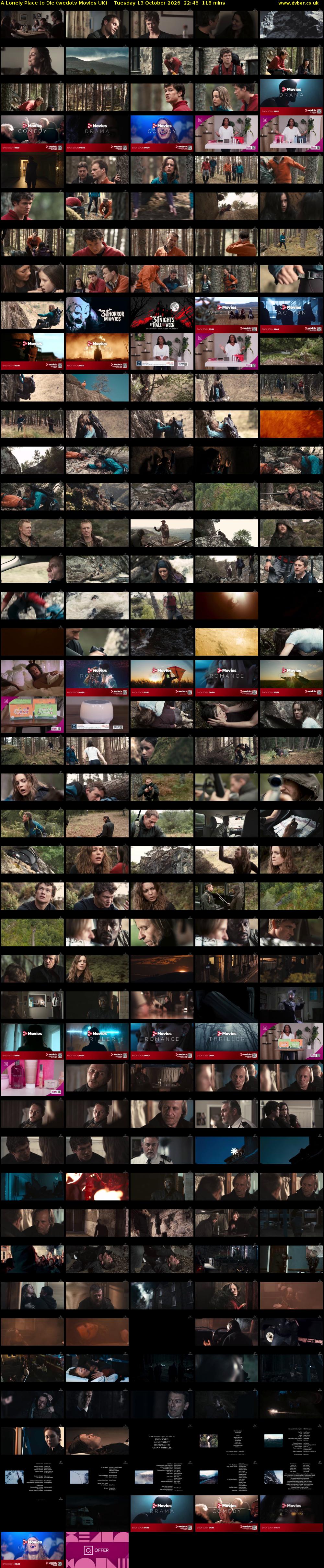 A Lonely Place to Die (wedotv Movies UK) Tuesday 13 October 2026 22:46 - 00:44