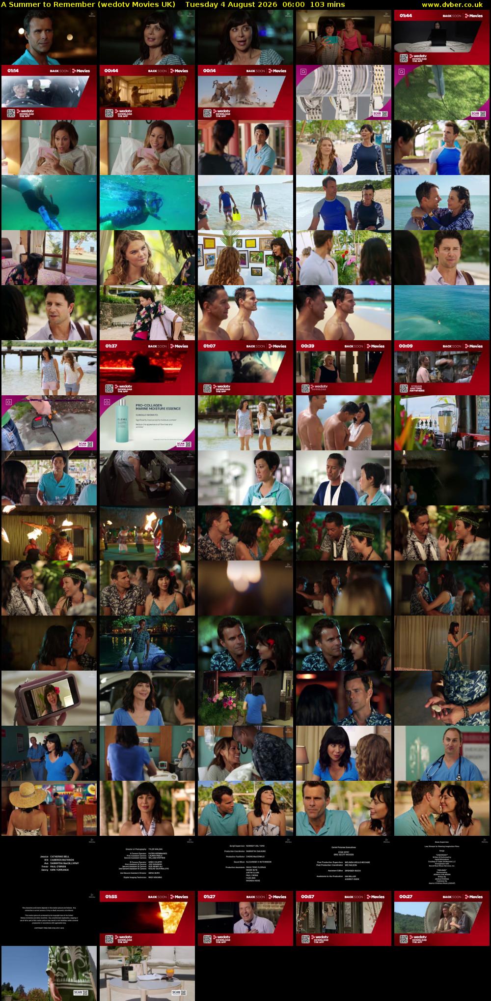 A Summer to Remember (wedotv Movies UK) Tuesday 4 August 2026 06:00 - 07:43