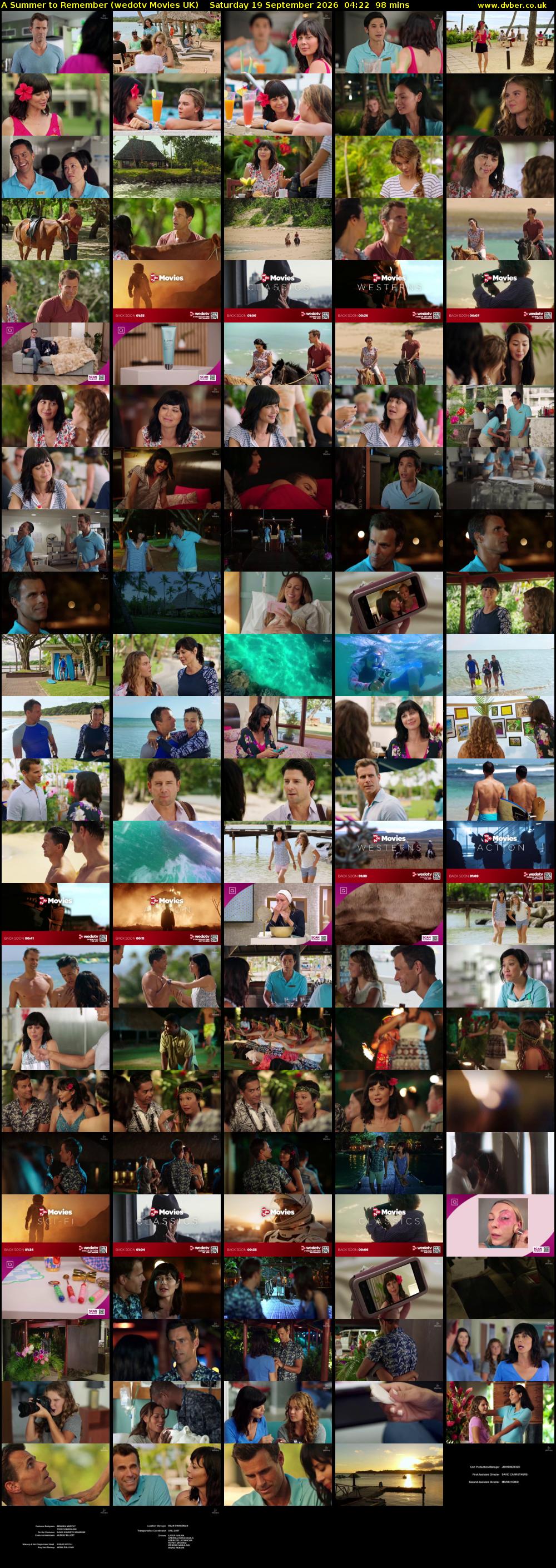 A Summer to Remember (wedotv Movies UK) Saturday 19 September 2026 04:22 - 06:00