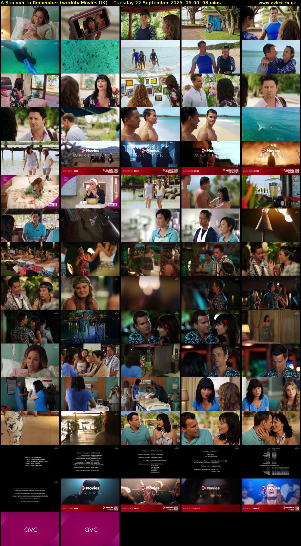 A Summer to Remember (wedotv Movies UK) Tuesday 22 September 2026 06:00 - 07:38