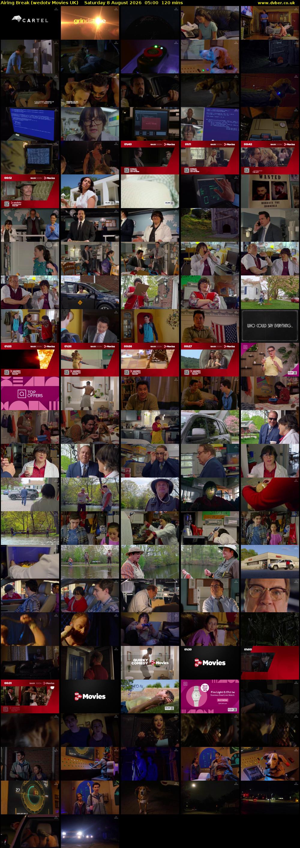 Airing Break (wedotv Movies UK) Saturday 8 August 2026 05:00 - 07:00