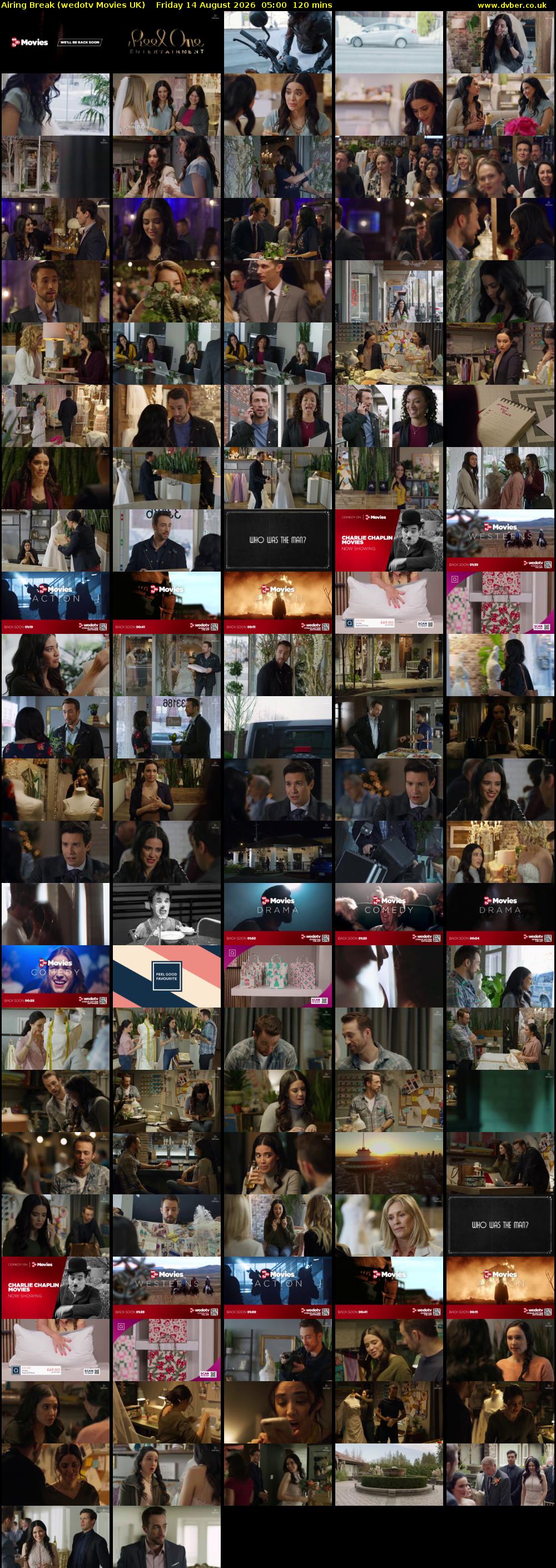 Airing Break (wedotv Movies UK) Friday 14 August 2026 05:00 - 07:00