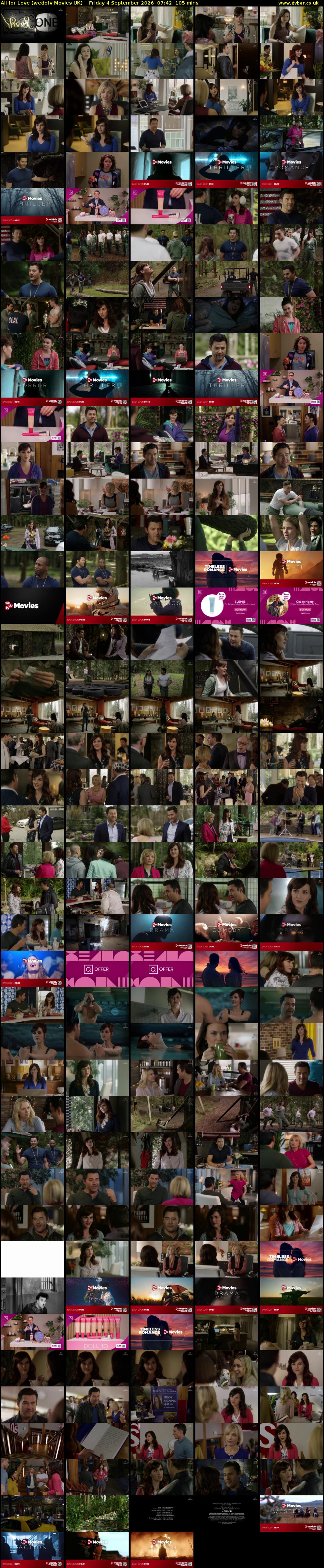 All for Love (wedotv Movies UK) Friday 4 September 2026 07:42 - 09:27