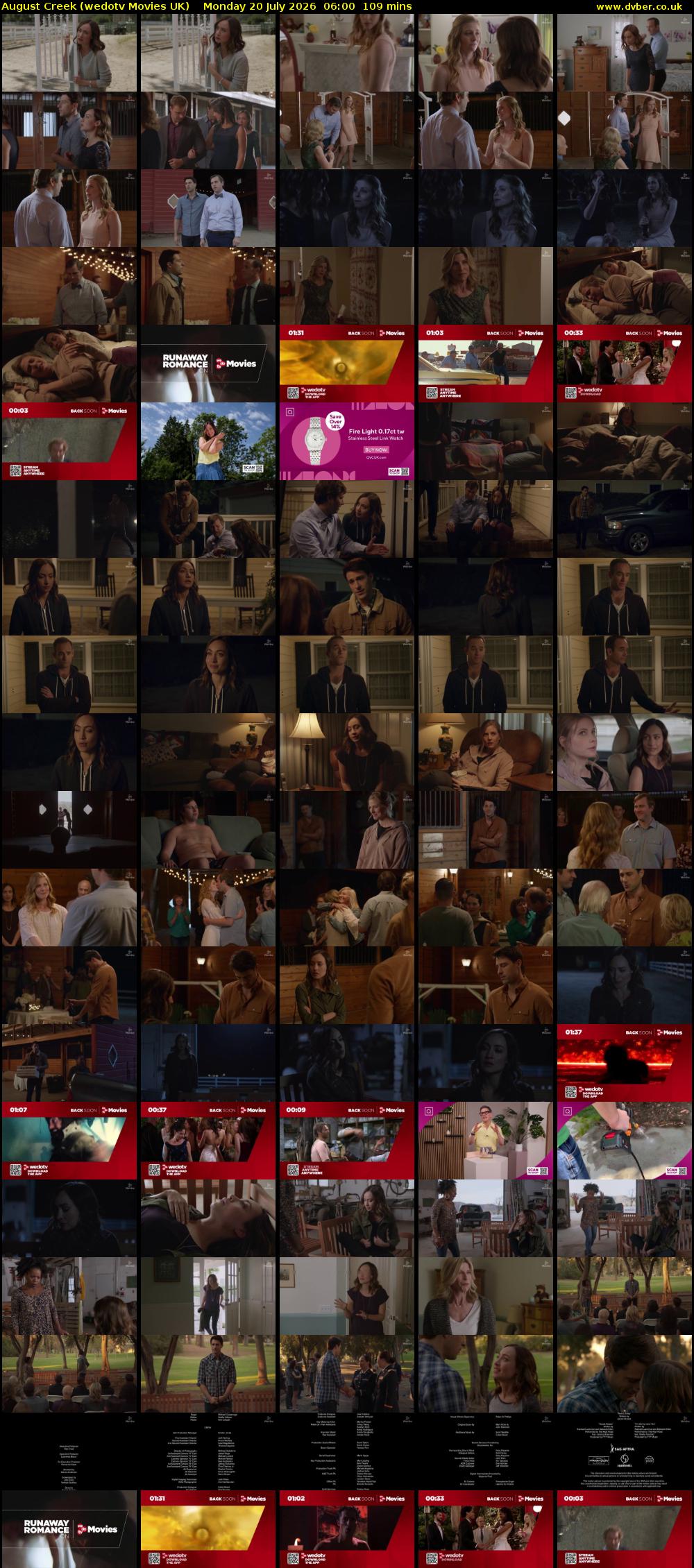 August Creek (wedotv Movies UK) Monday 20 July 2026 06:00 - 07:49
