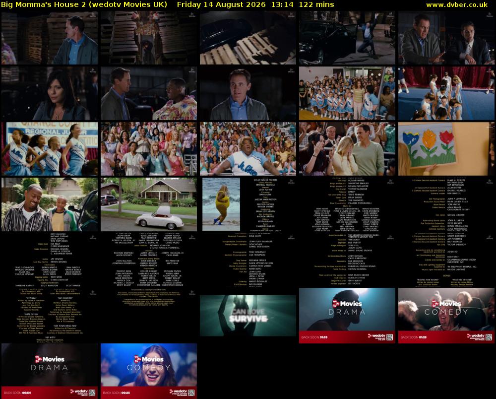 Big Momma's House 2 (wedotv Movies UK) Friday 14 August 2026 13:14 - 15:16