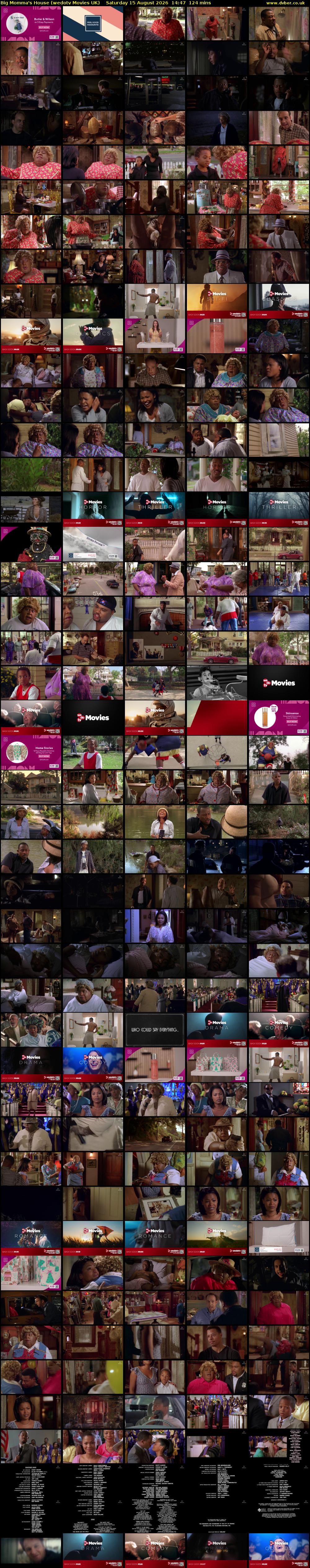 Big Momma's House (wedotv Movies UK) Saturday 15 August 2026 14:47 - 16:51