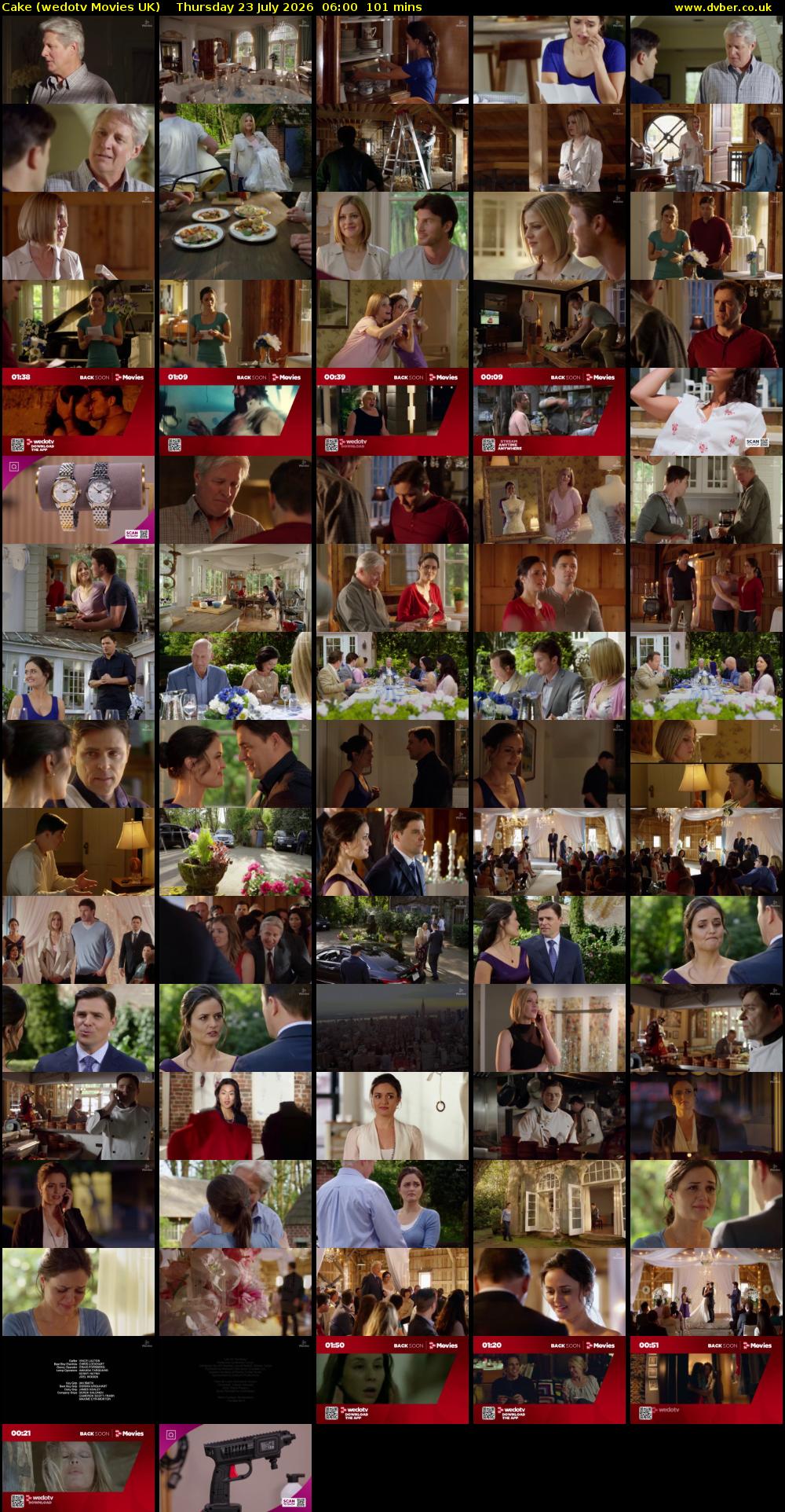 Cake (wedotv Movies UK) Thursday 23 July 2026 06:00 - 07:41