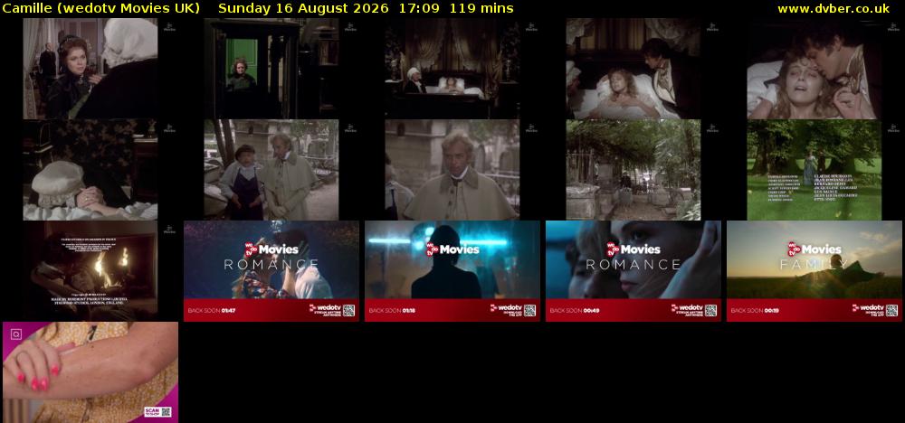 Camille (wedotv Movies UK) Sunday 16 August 2026 17:09 - 19:08