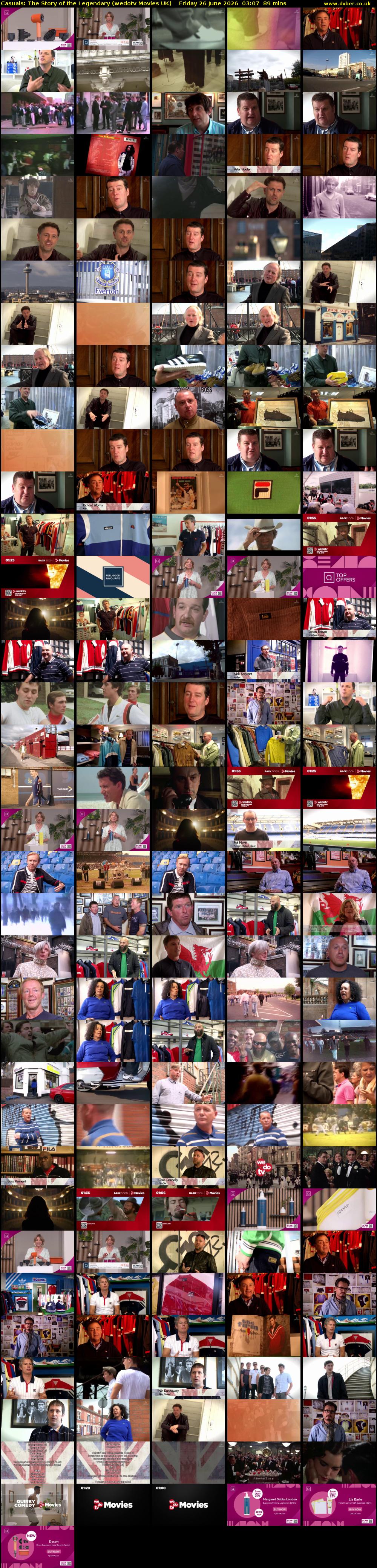 Casuals: The Story of the Legendary (wedotv Movies UK) Friday 26 June 2026 03:07 - 04:36