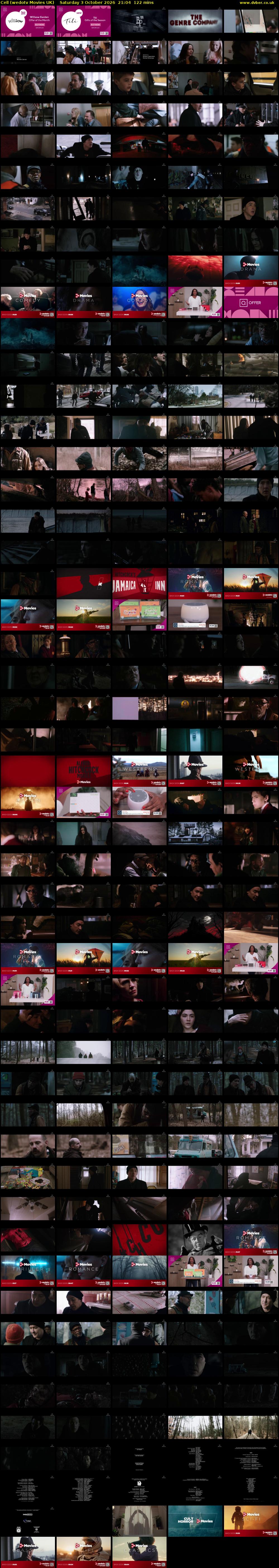 Cell (wedotv Movies UK) Saturday 3 October 2026 21:04 - 23:06