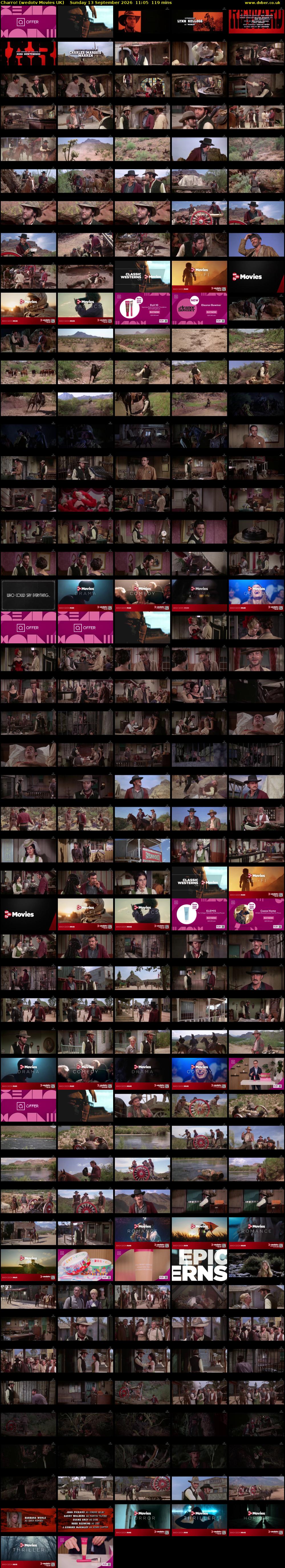 Charro! (wedotv Movies UK) Sunday 13 September 2026 11:05 - 13:04