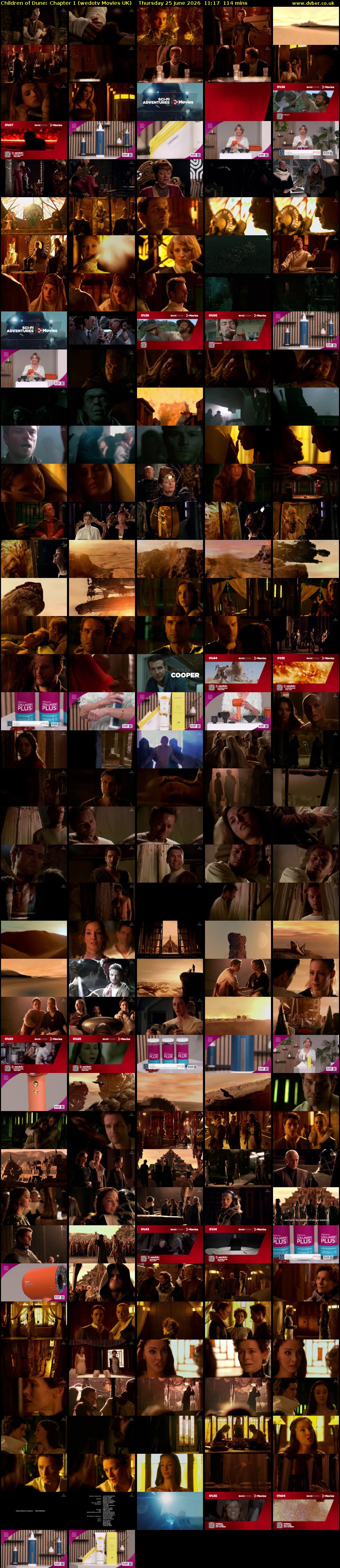 Children of Dune: Chapter 1 (wedotv Movies UK) Thursday 25 June 2026 11:17 - 13:11