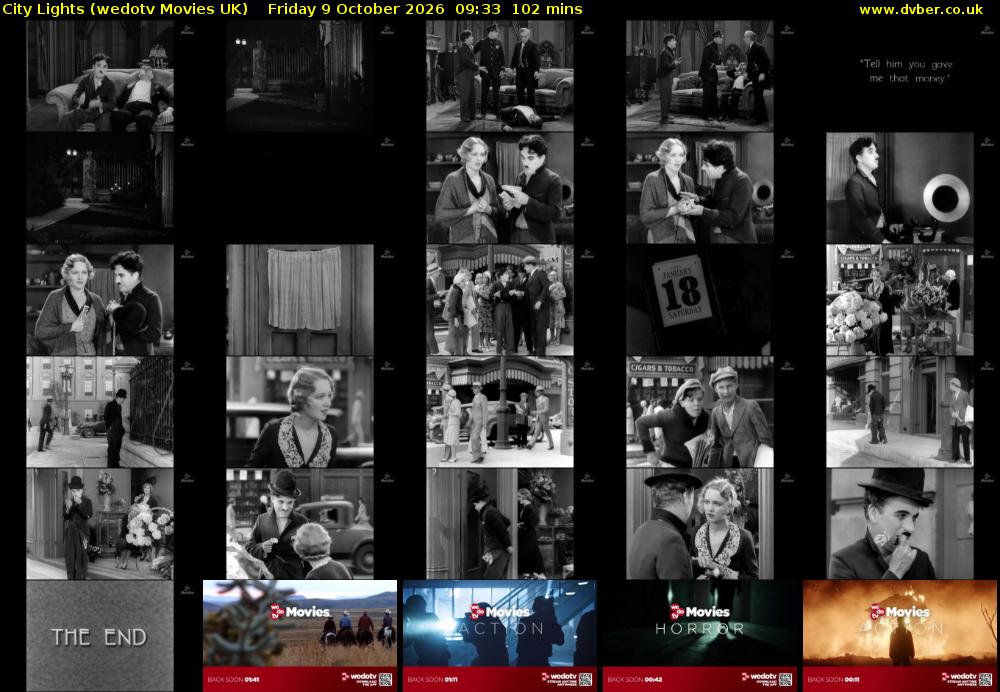 City Lights (wedotv Movies UK) Friday 9 October 2026 09:33 - 11:15