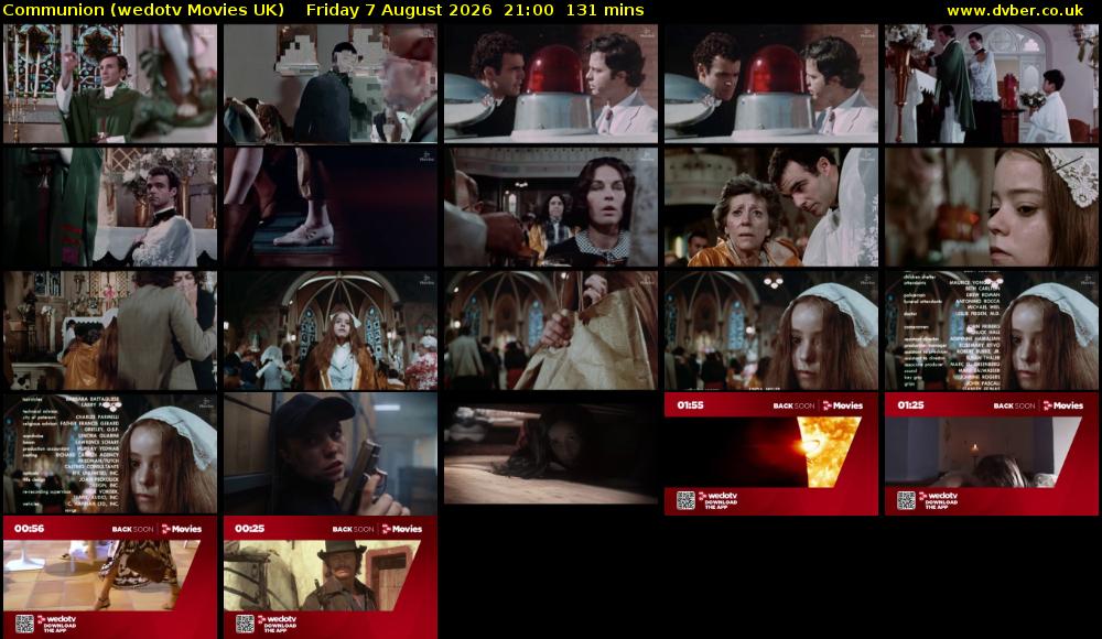 Communion (wedotv Movies UK) Friday 7 August 2026 21:00 - 23:11
