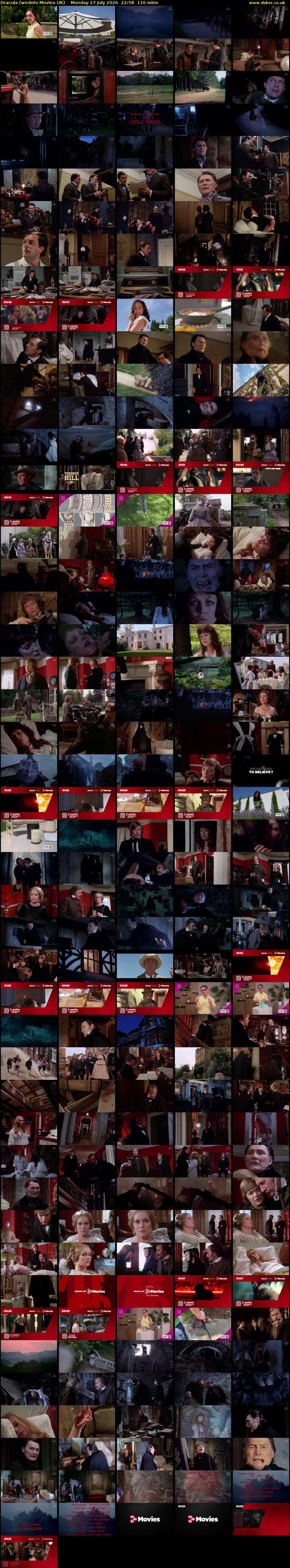 Dracula (wedotv Movies UK) Monday 27 July 2026 22:58 - 00:54