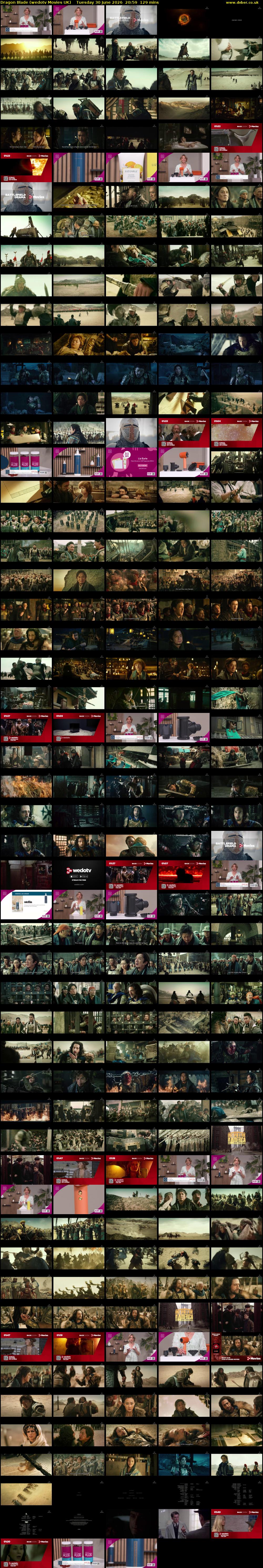 Dragon Blade (wedotv Movies UK) Tuesday 30 June 2026 20:59 - 23:08