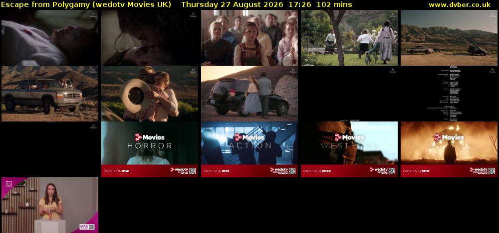 Escape from Polygamy (wedotv Movies UK) Thursday 27 August 2026 17:26 - 19:08