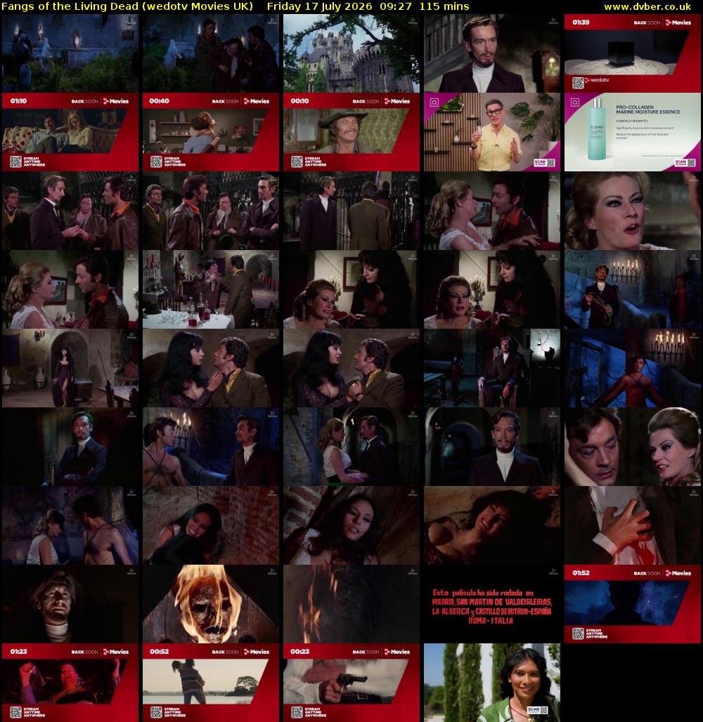 Fangs of the Living Dead (wedotv Movies UK) Friday 17 July 2026 09:27 - 11:22