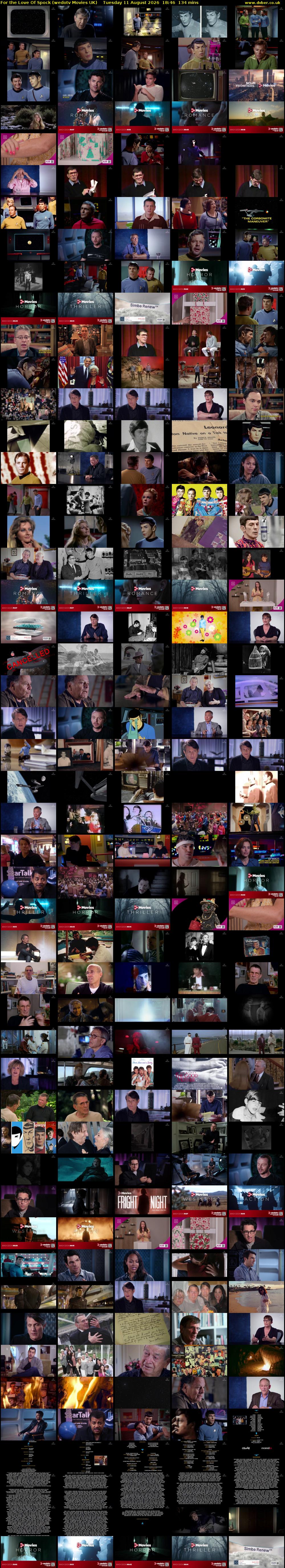 For the Love Of Spock (wedotv Movies UK) Tuesday 11 August 2026 18:46 - 21:00