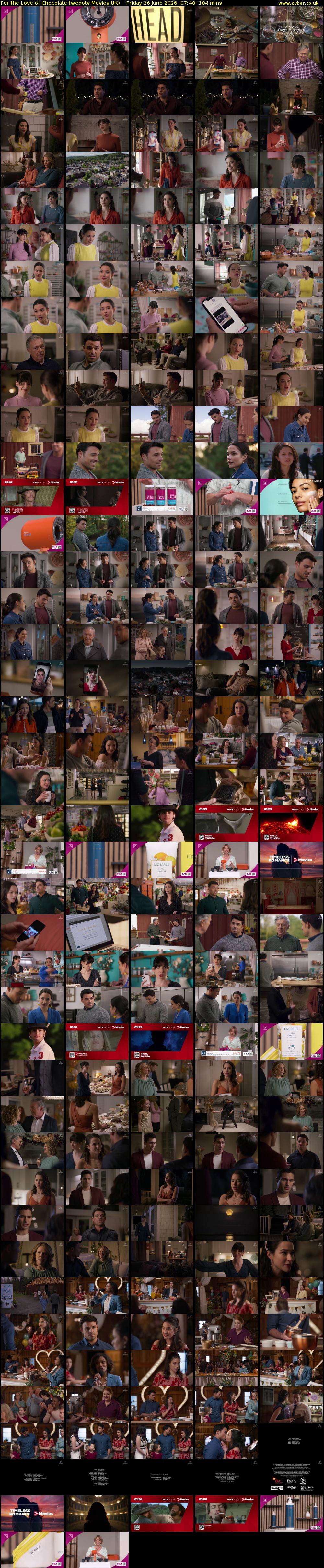 For the Love of Chocolate (wedotv Movies UK) Friday 26 June 2026 07:40 - 09:24