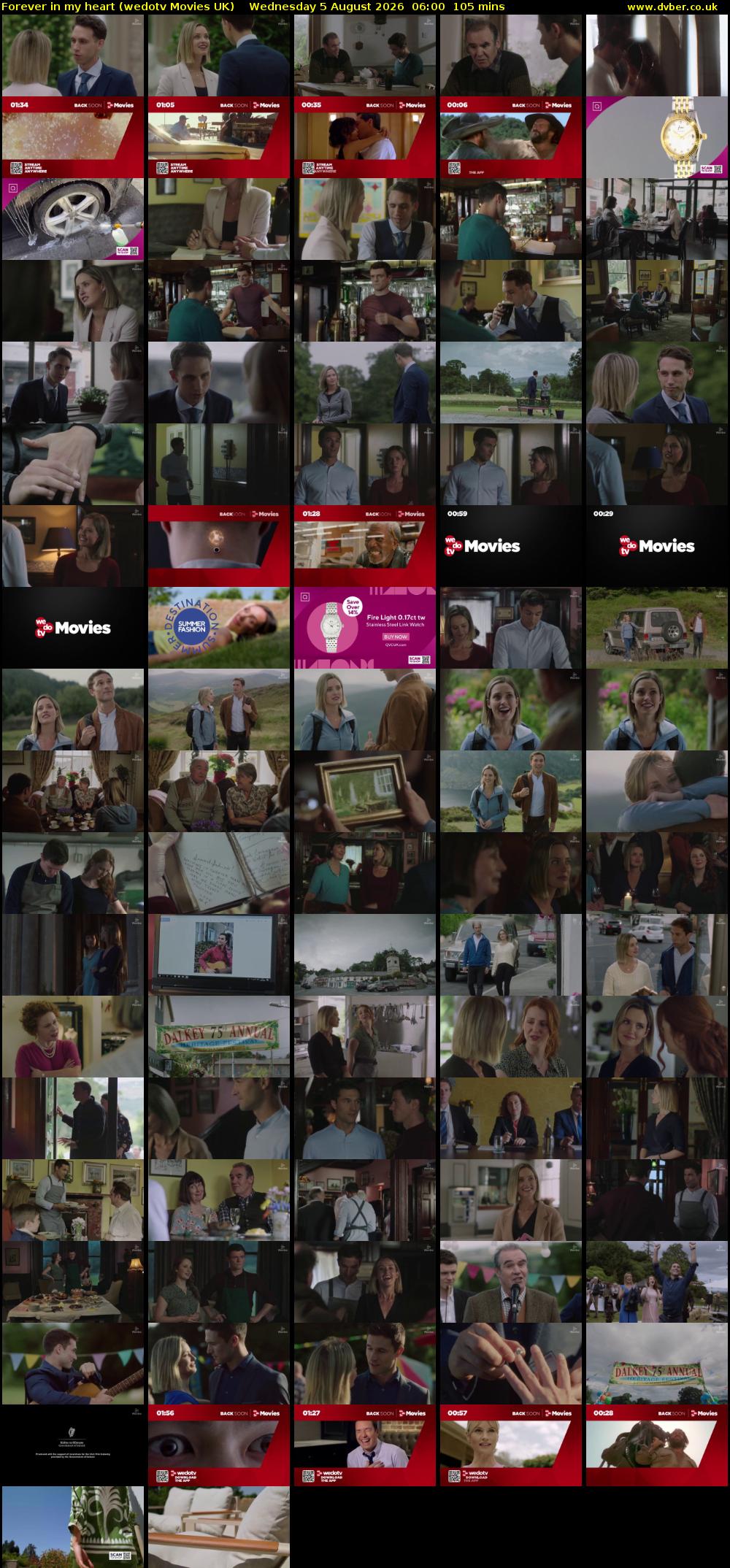 Forever in my heart (wedotv Movies UK) Wednesday 5 August 2026 06:00 - 07:45