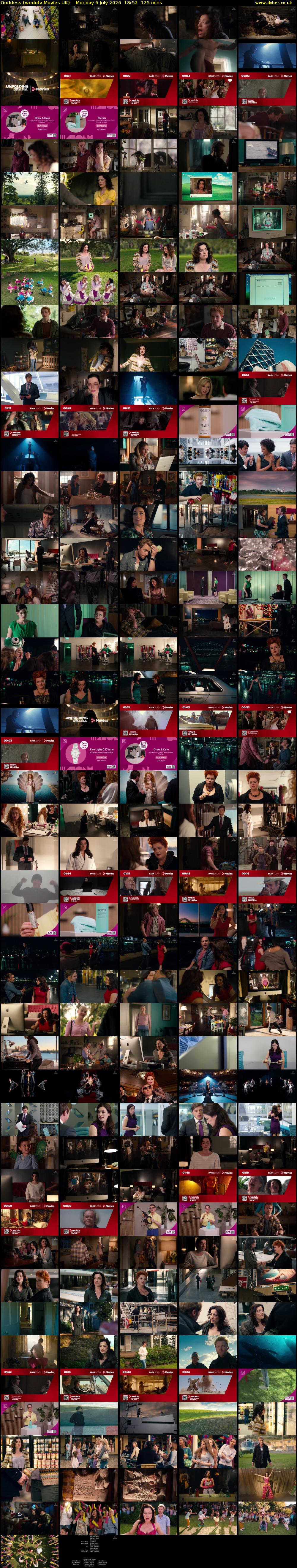 Goddess (wedotv Movies UK) Monday 6 July 2026 18:52 - 20:57