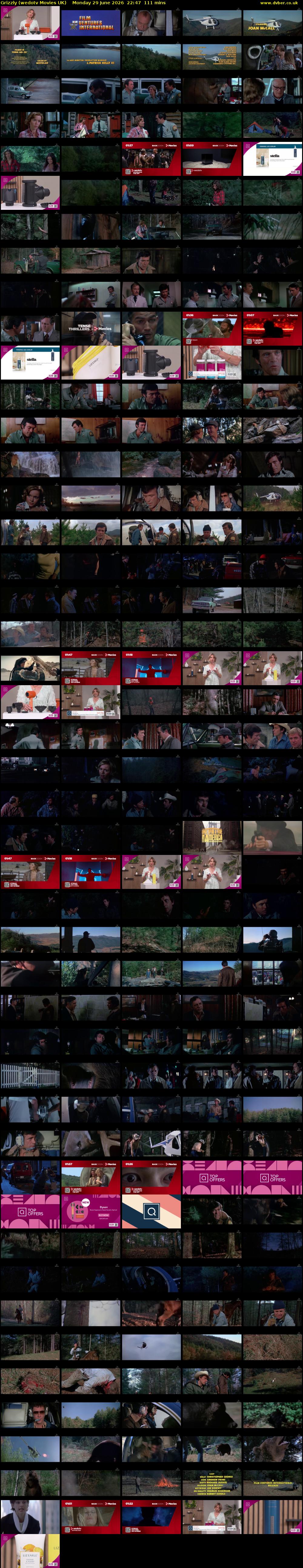 Grizzly (wedotv Movies UK) Monday 29 June 2026 22:47 - 00:38