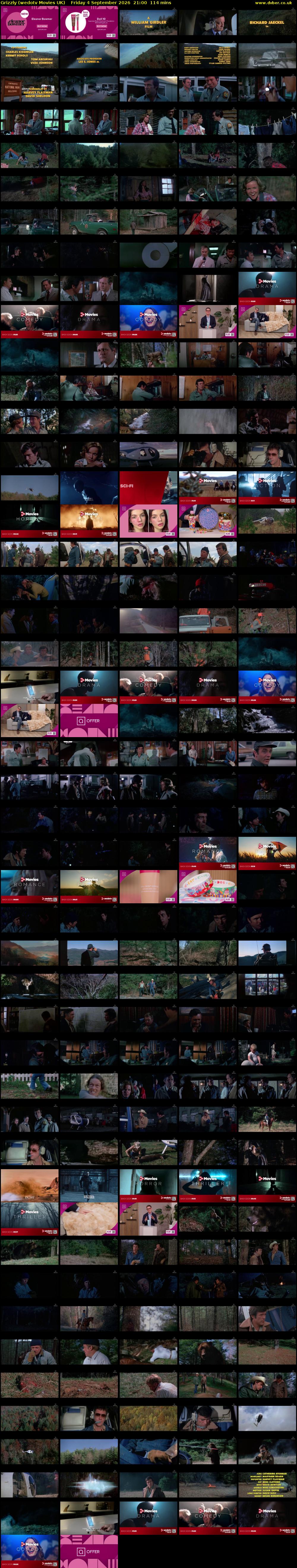 Grizzly (wedotv Movies UK) Friday 4 September 2026 21:00 - 22:54