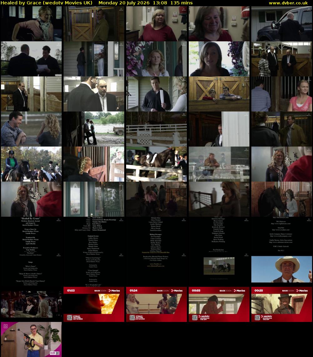Healed by Grace (wedotv Movies UK) Monday 20 July 2026 13:08 - 15:23