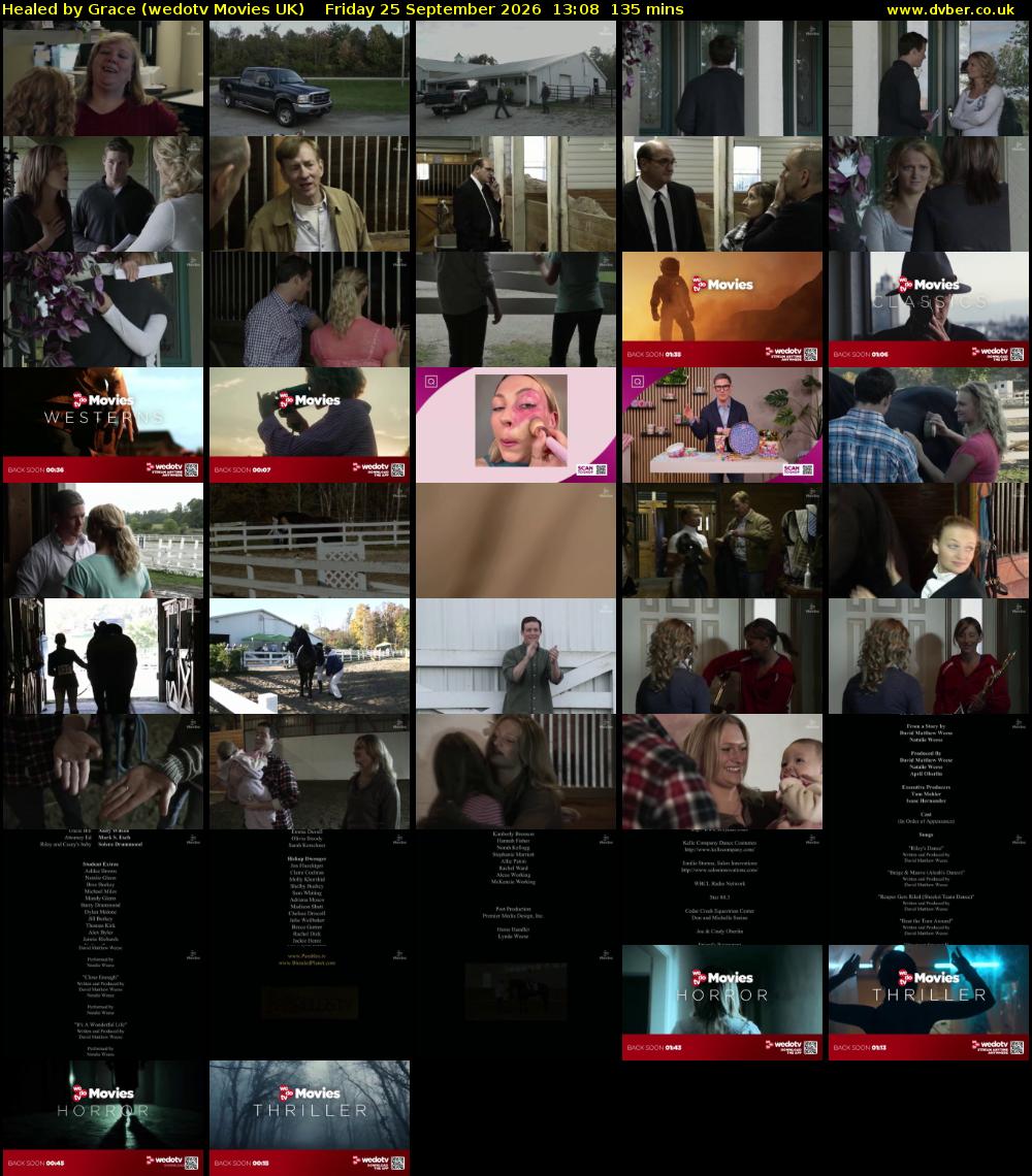 Healed by Grace (wedotv Movies UK) Friday 25 September 2026 13:08 - 15:23