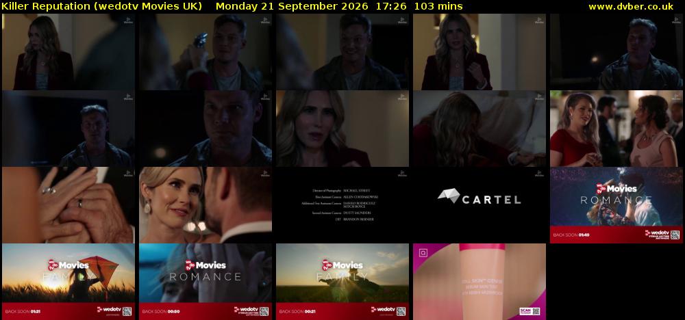 Killer Reputation (wedotv Movies UK) Monday 21 September 2026 17:26 - 19:09
