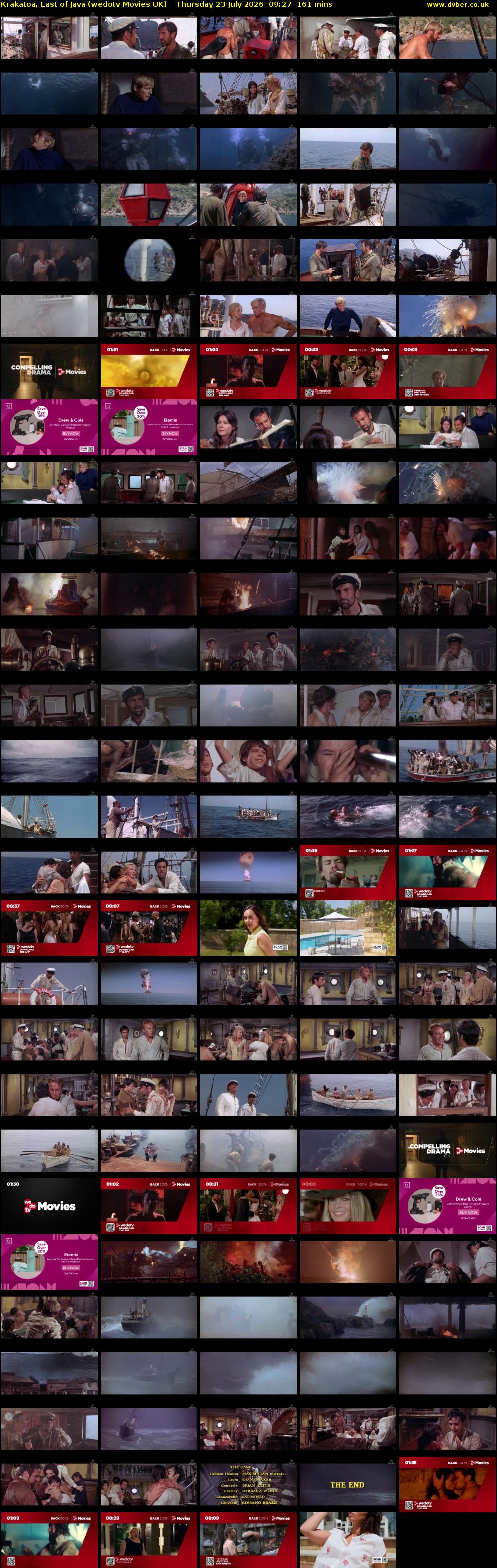 Krakatoa, East of Java (wedotv Movies UK) Thursday 23 July 2026 09:27 - 12:08