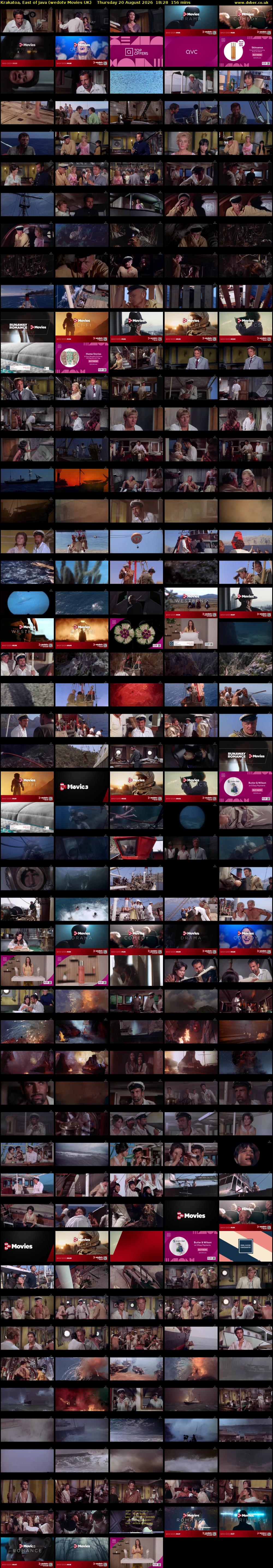 Krakatoa, East of Java (wedotv Movies UK) Thursday 20 August 2026 18:28 - 21:04