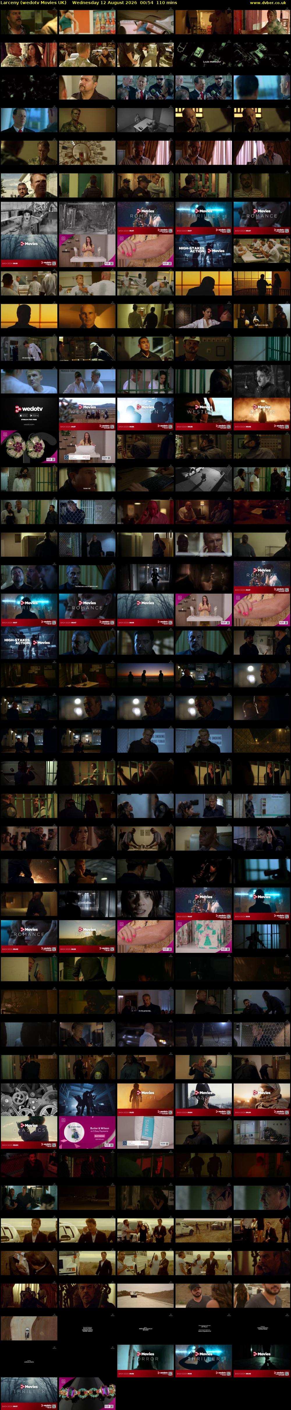 Larceny (wedotv Movies UK) Wednesday 12 August 2026 00:54 - 02:44