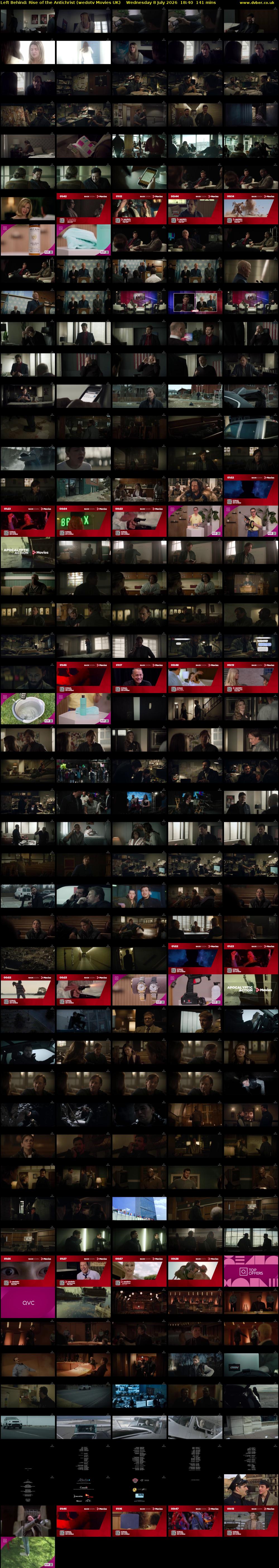 Left Behind: Rise of the Antichrist (wedotv Movies UK) Wednesday 8 July 2026 18:40 - 21:01