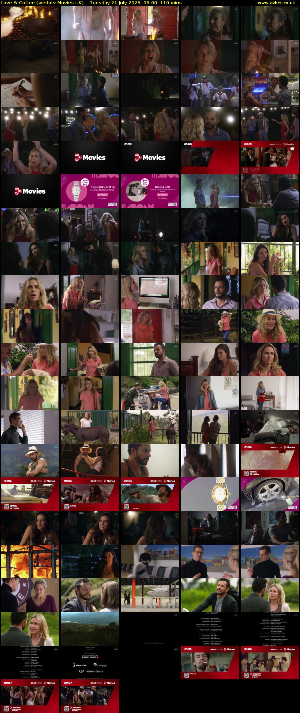 Love & Coffee (wedotv Movies UK) Tuesday 21 July 2026 06:00 - 07:50
