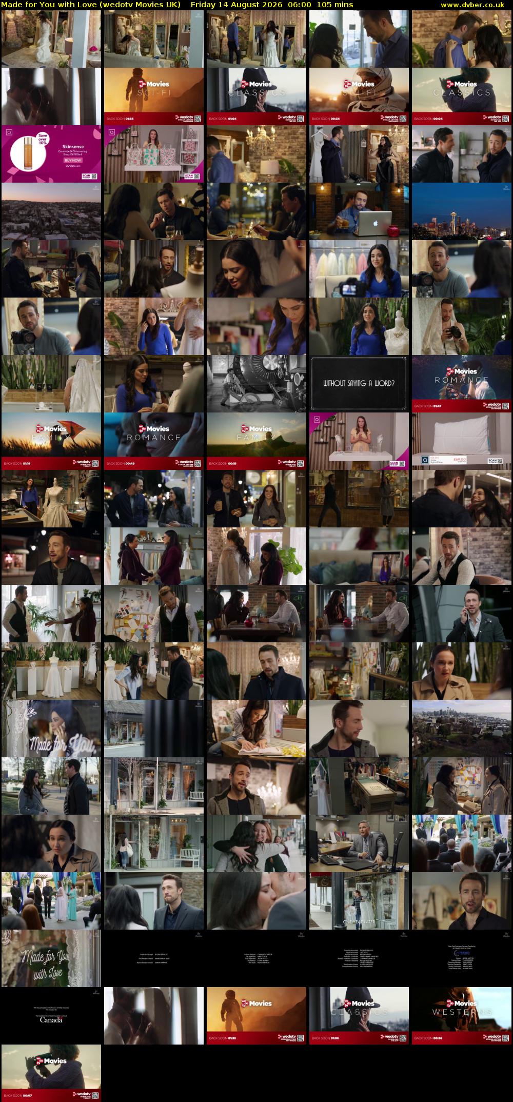 Made for You with Love (wedotv Movies UK) Friday 14 August 2026 06:00 - 07:45