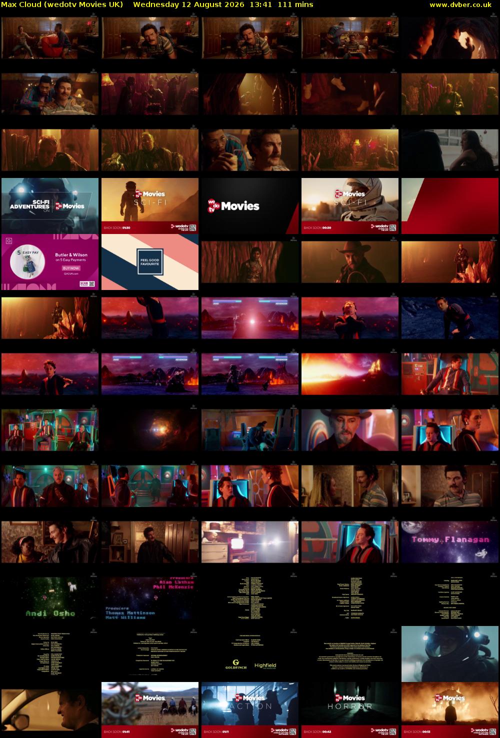 Max Cloud (wedotv Movies UK) Wednesday 12 August 2026 13:41 - 15:32