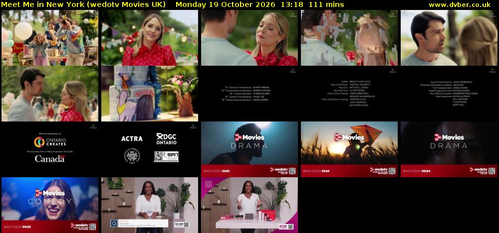Meet Me in New York (wedotv Movies UK) Monday 19 October 2026 13:18 - 15:09