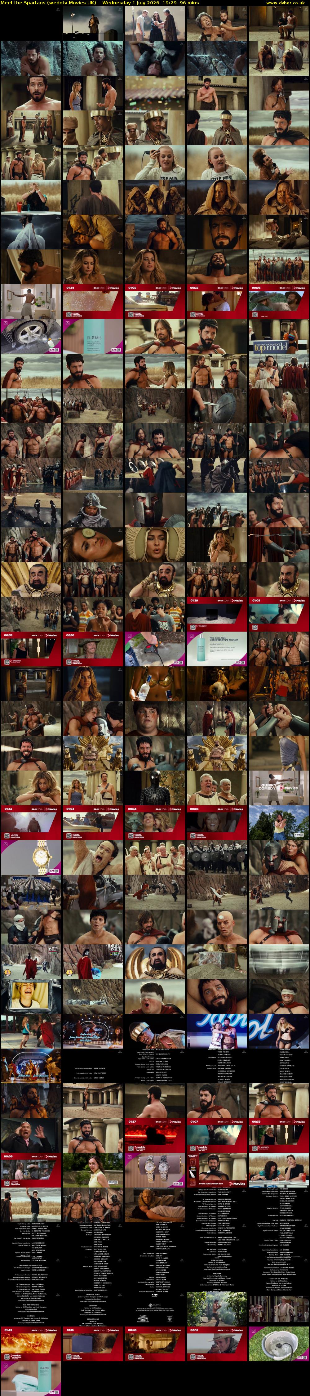 Meet the Spartans (wedotv Movies UK) Wednesday 1 July 2026 19:29 - 21:05