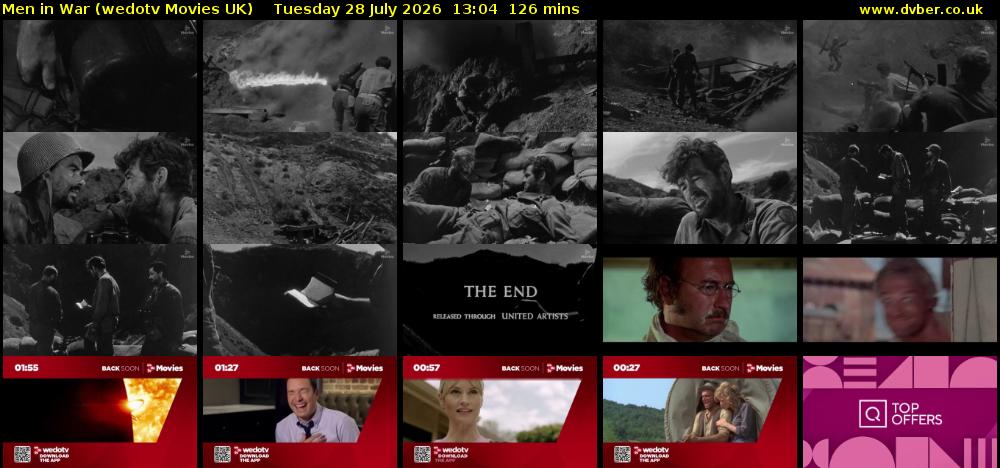 Men in War (wedotv Movies UK) Tuesday 28 July 2026 13:04 - 15:10