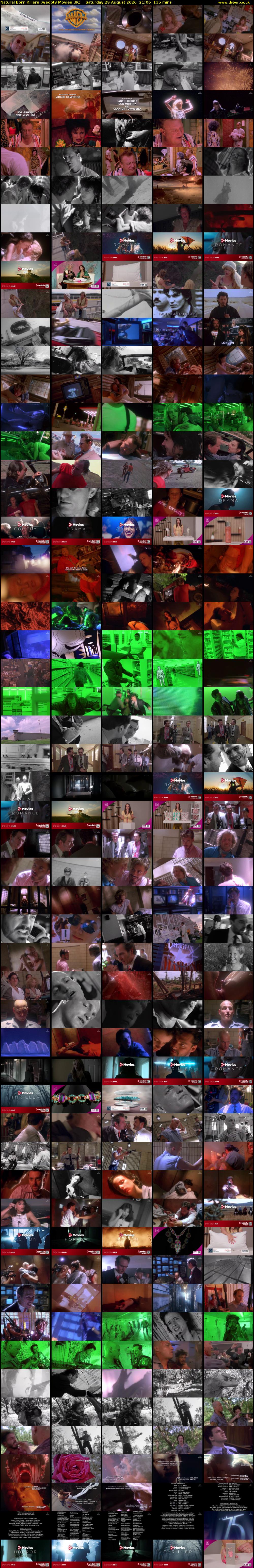 Natural Born Killers (wedotv Movies UK) Saturday 29 August 2026 21:06 - 23:21