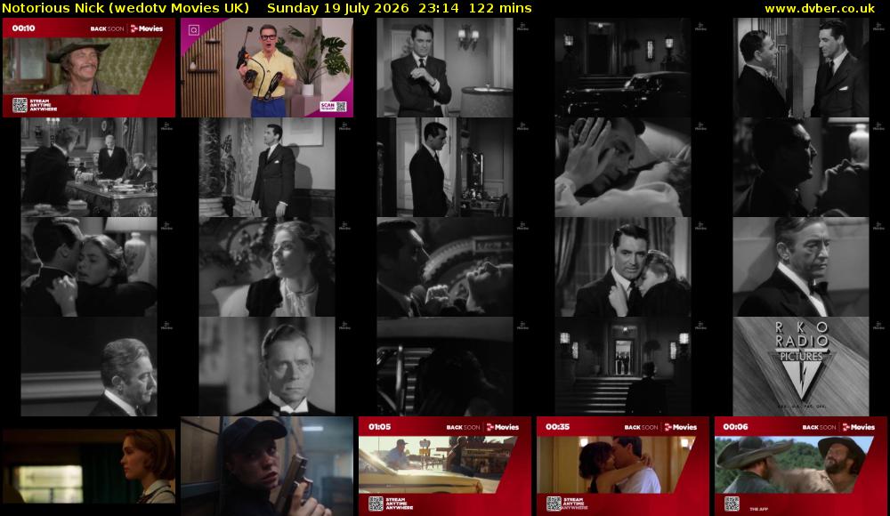 Notorious Nick (wedotv Movies UK) Sunday 19 July 2026 23:14 - 01:16