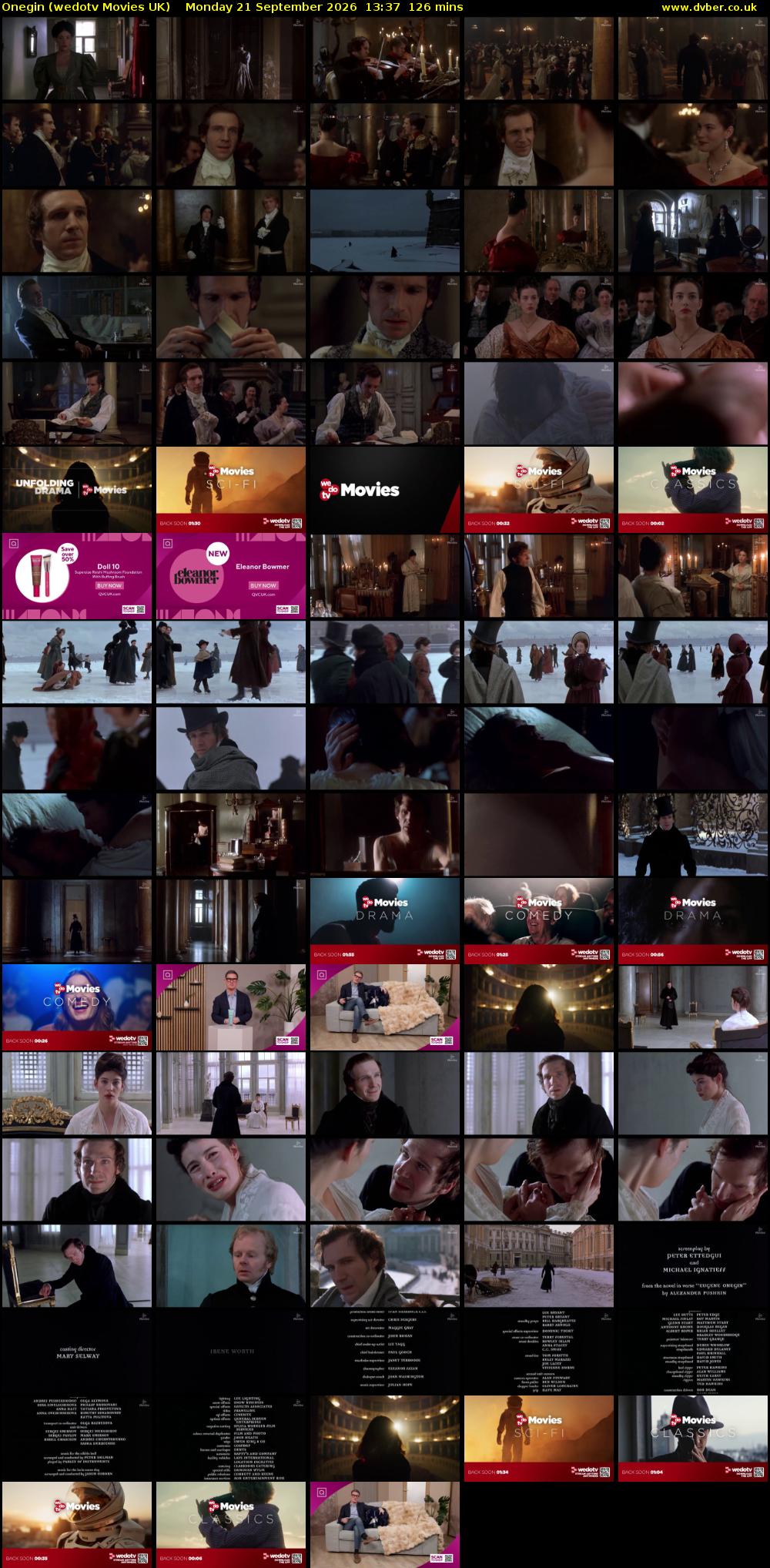 Onegin (wedotv Movies UK) Monday 21 September 2026 13:37 - 15:43