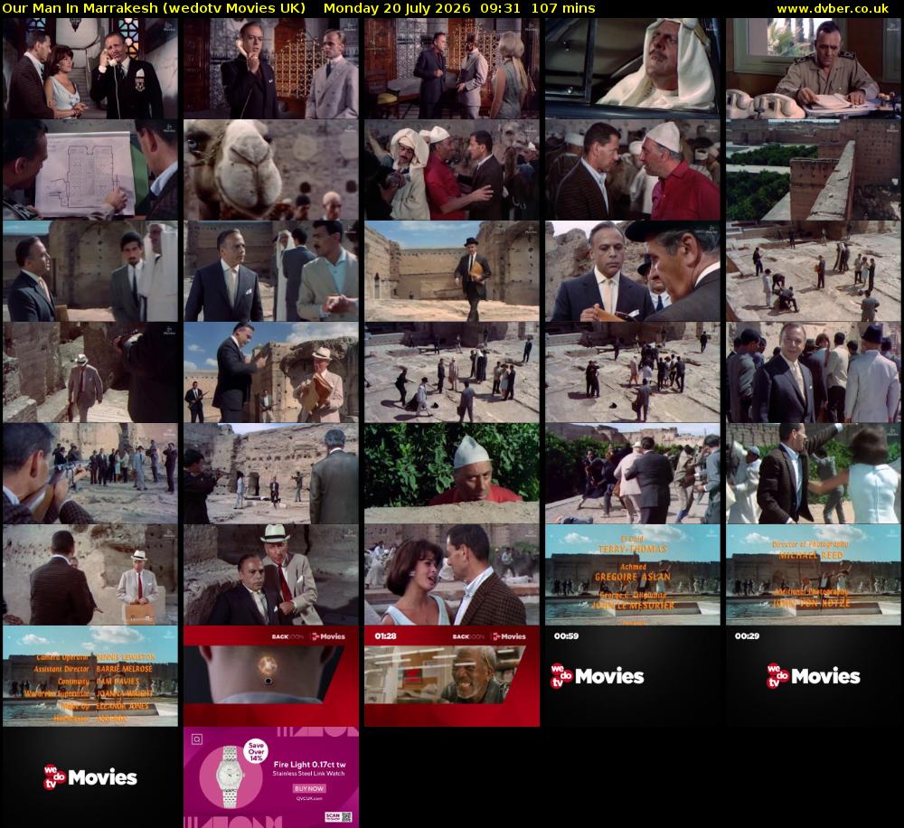 Our Man In Marrakesh (wedotv Movies UK) Monday 20 July 2026 09:31 - 11:18