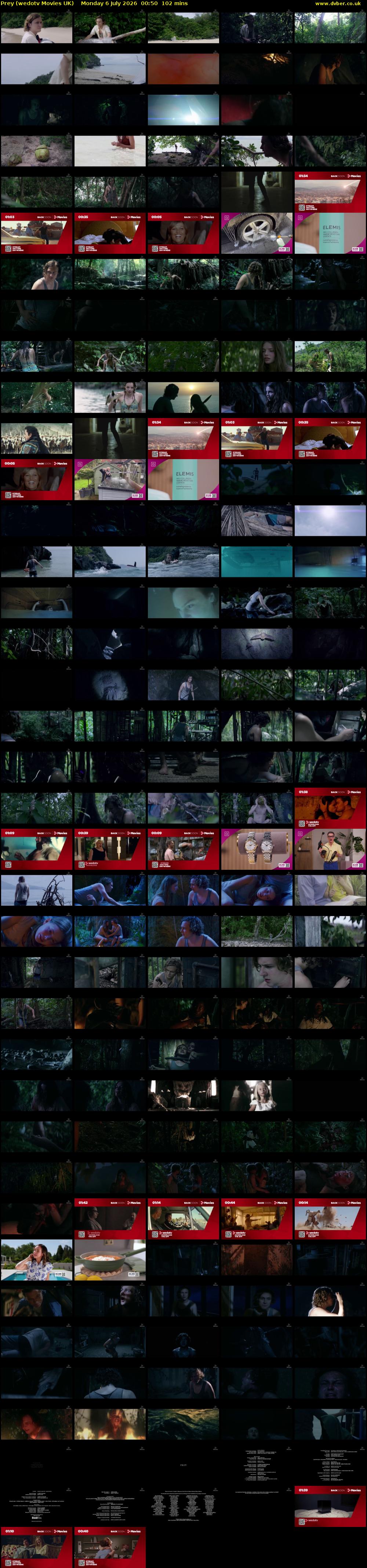 Prey (wedotv Movies UK) Monday 6 July 2026 00:50 - 02:32