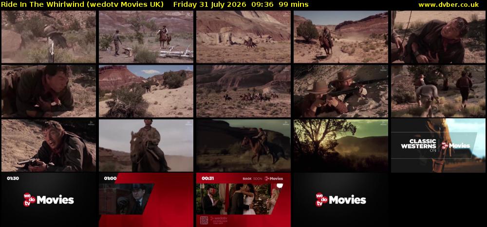 Ride In The Whirlwind (wedotv Movies UK) Friday 31 July 2026 09:36 - 11:15