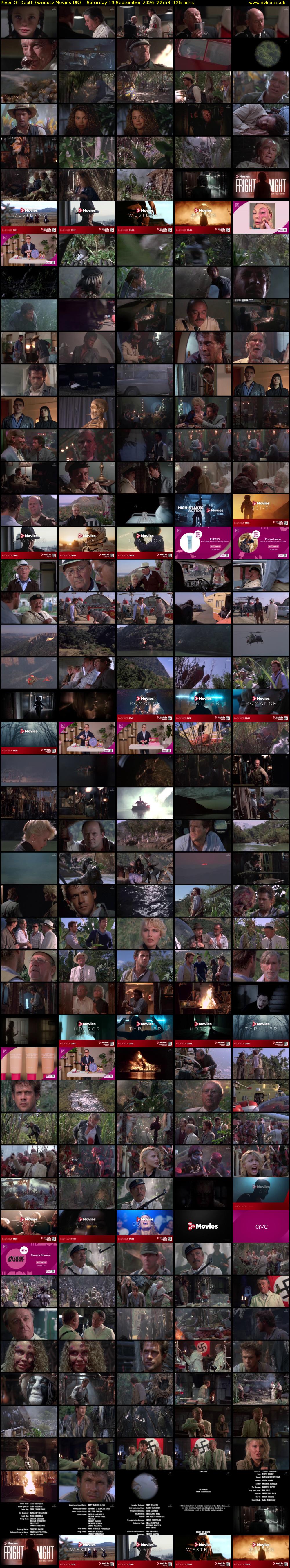 River Of Death (wedotv Movies UK) Saturday 19 September 2026 22:53 - 00:58