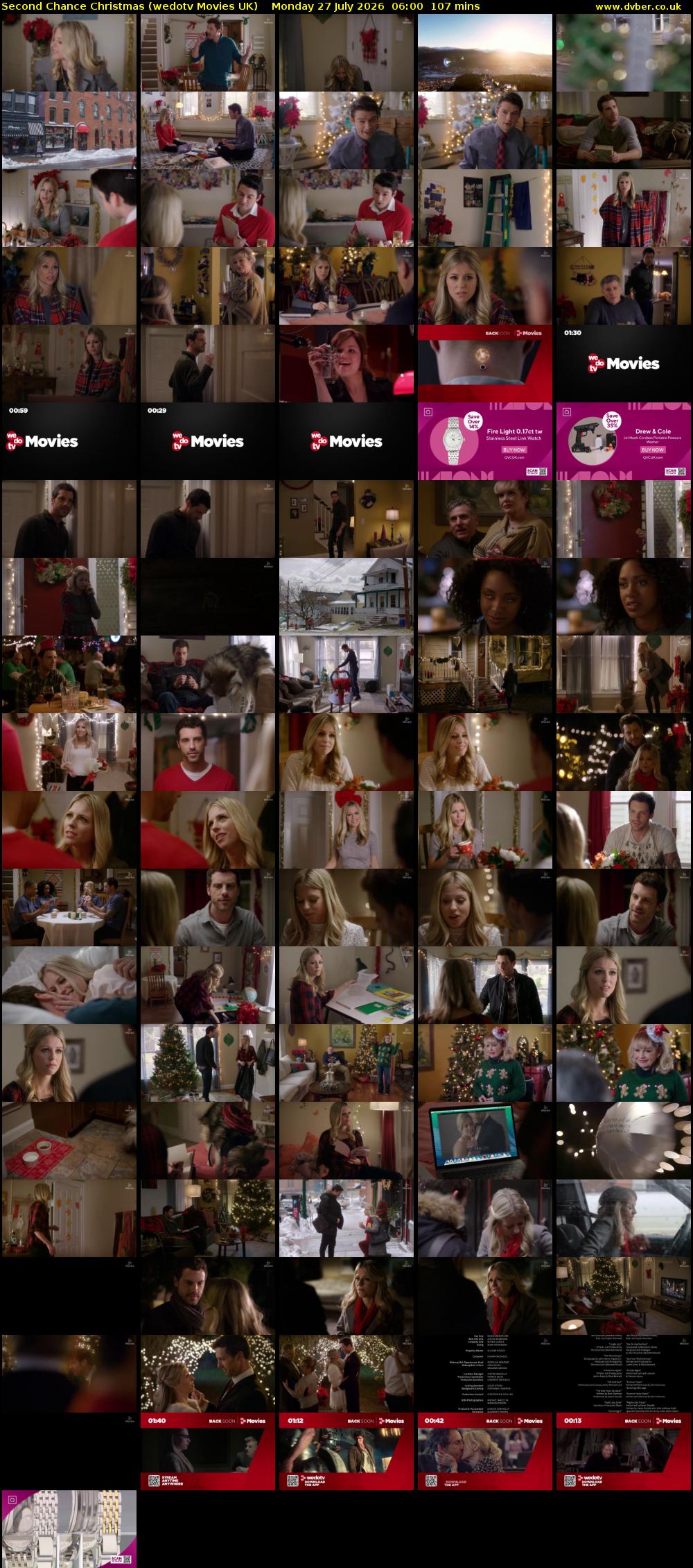 Second Chance Christmas (wedotv Movies UK) Monday 27 July 2026 06:00 - 07:47