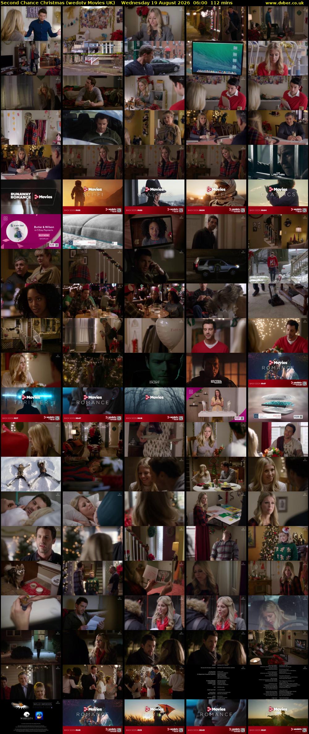 Second Chance Christmas (wedotv Movies UK) Wednesday 19 August 2026 06:00 - 07:52